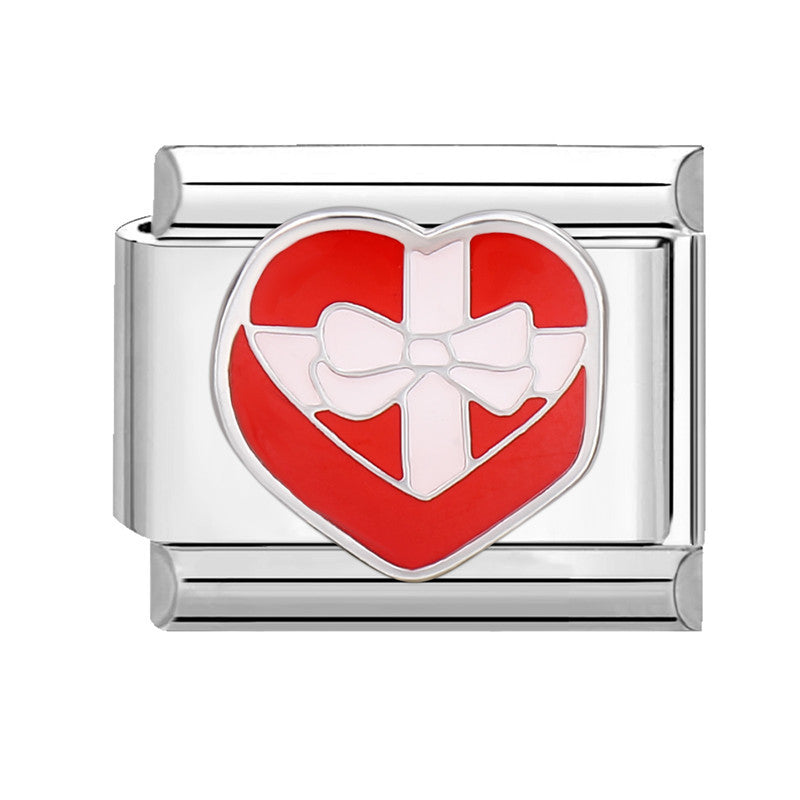 Wholesale Italian Charm Bracelet 9mm DIY Splicing Red Series Titanium Steel Composable Bracelet