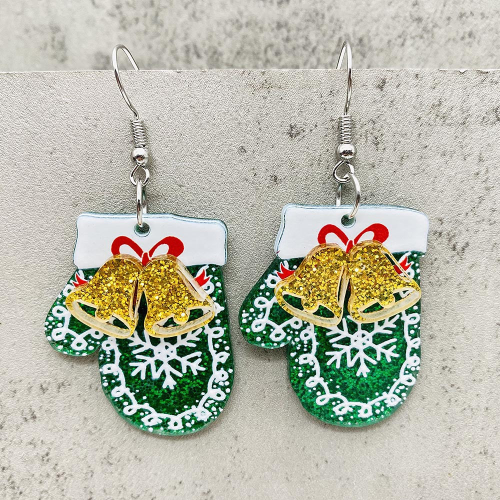 Wholesale Christmas 3D Acrylic Earrings