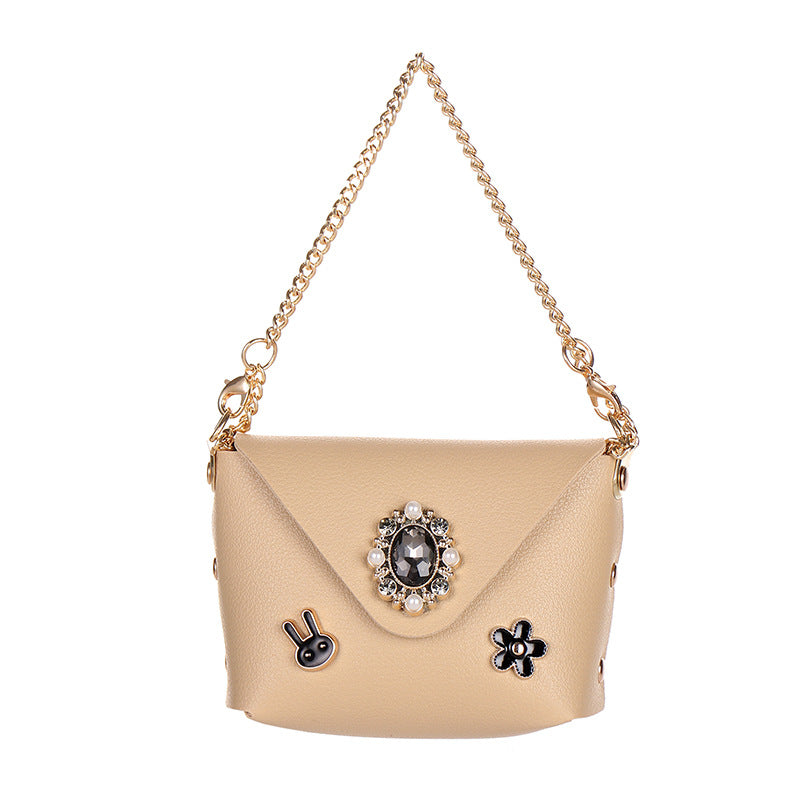 Wholesale Urban Simplicity Faux Leather Chain Bag Two Way Handbag And Crossbody Coin Purse Earphone Case Modern Fashion Accessory