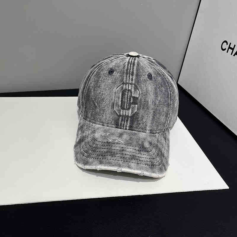 Wholesale Washed denim C letter baseball cap hat