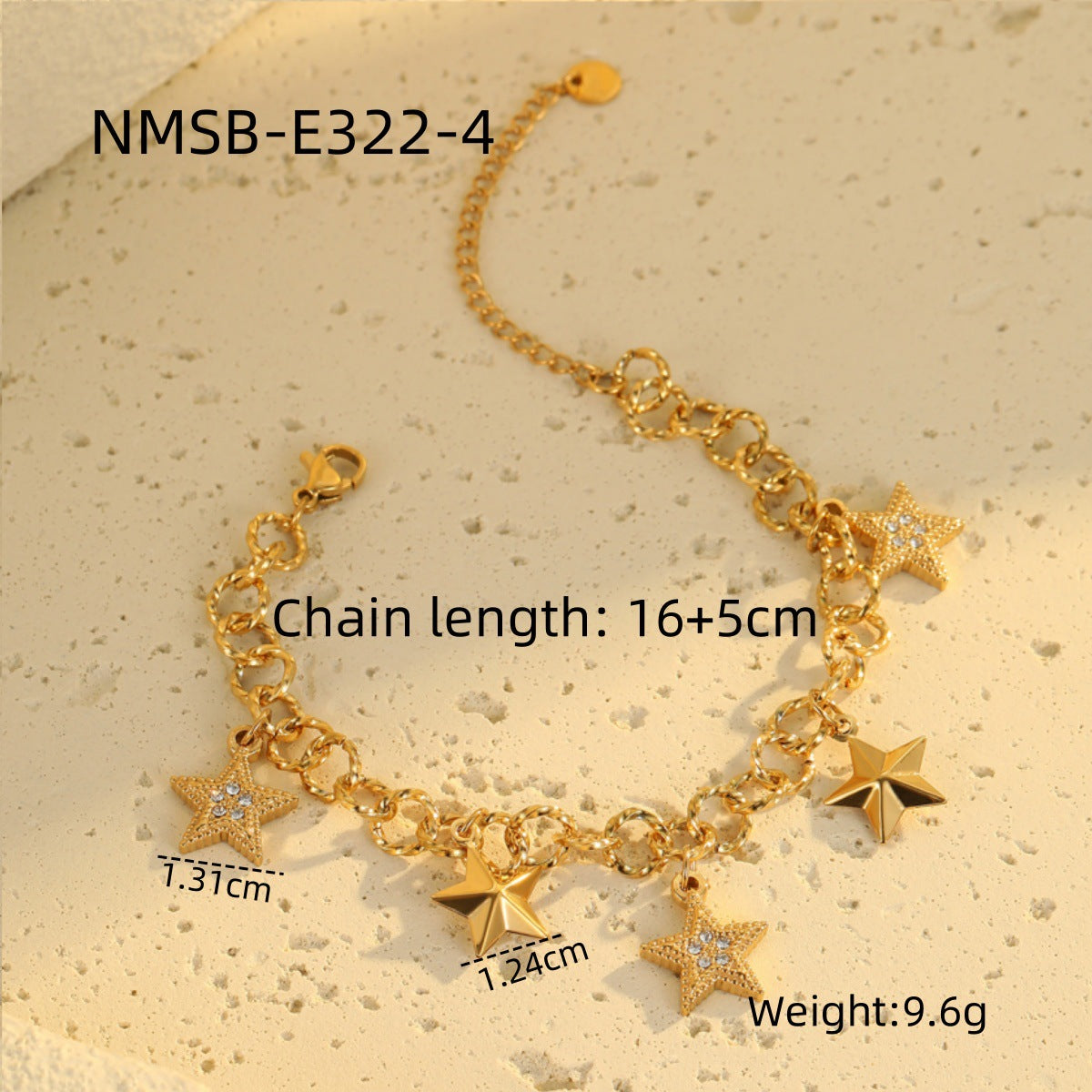 Wholesale Stainless Steel  Light Luxury Butterfly Flower Pendant Bracelet