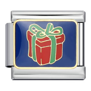 Modello di saldatura in acciaio al titanio all'ingrosso Bracciale con modulo italiano Charms a goccia d'olio placcato oro