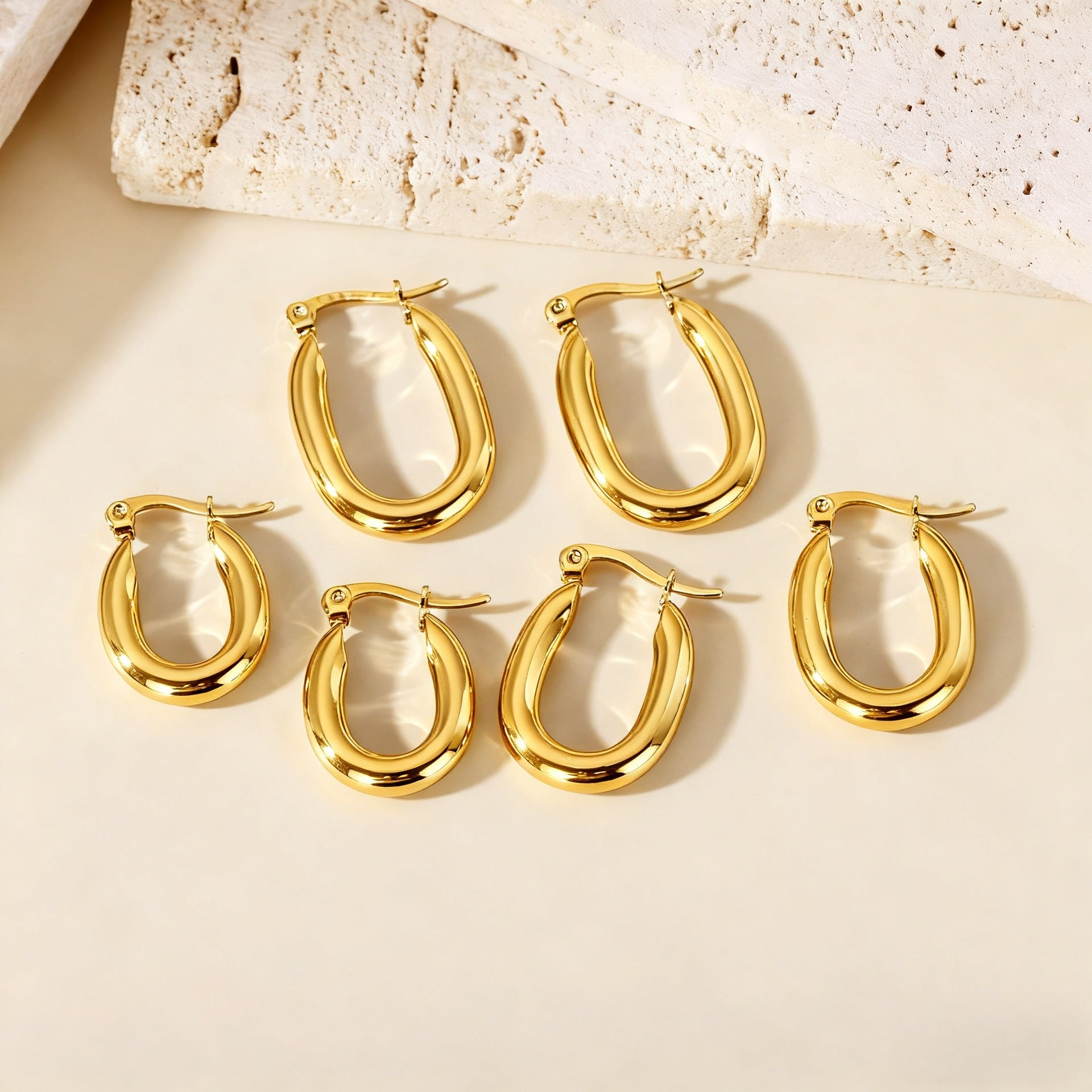 Wholesale Steel titanium hoop earrings