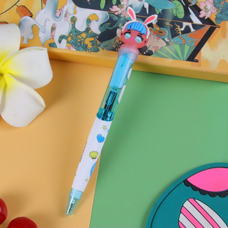 Wholesale  cute cartoon student stationery blue oily signature pen