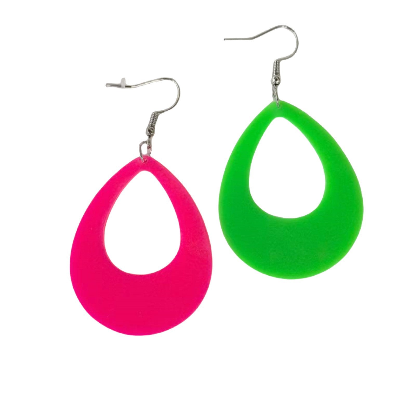 Wholesale Fluorescent water drop acrylic earrings