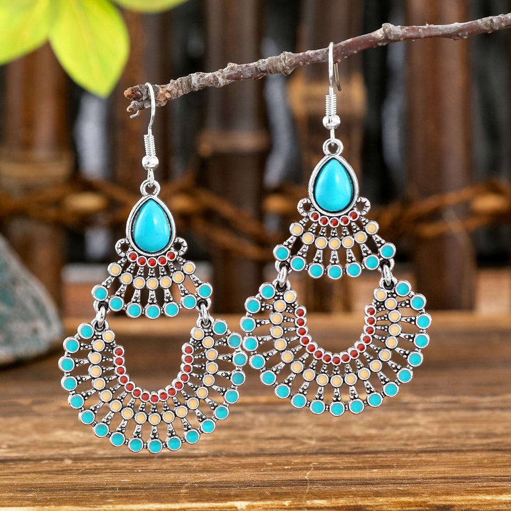Wholesale Bohemian Tassel Earrings,  Handmade Beaded Alloy Earrings for Seaside Vacations,  Trendy Jewelry Accessory