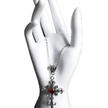 Wholesale Gothic Cross Pendant Necklace Zinc Alloy Electroplating Fashion Accessory Gift