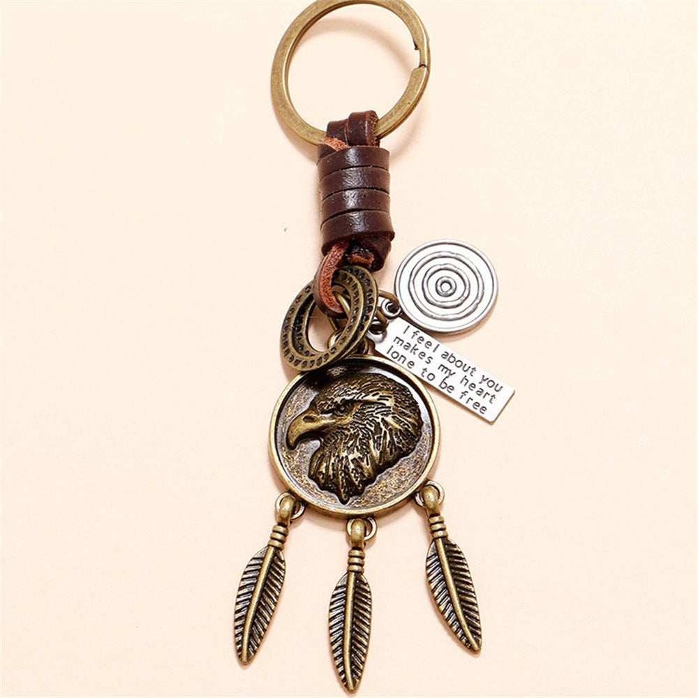 Wholesale  Eagle Pendant Retro Keychains