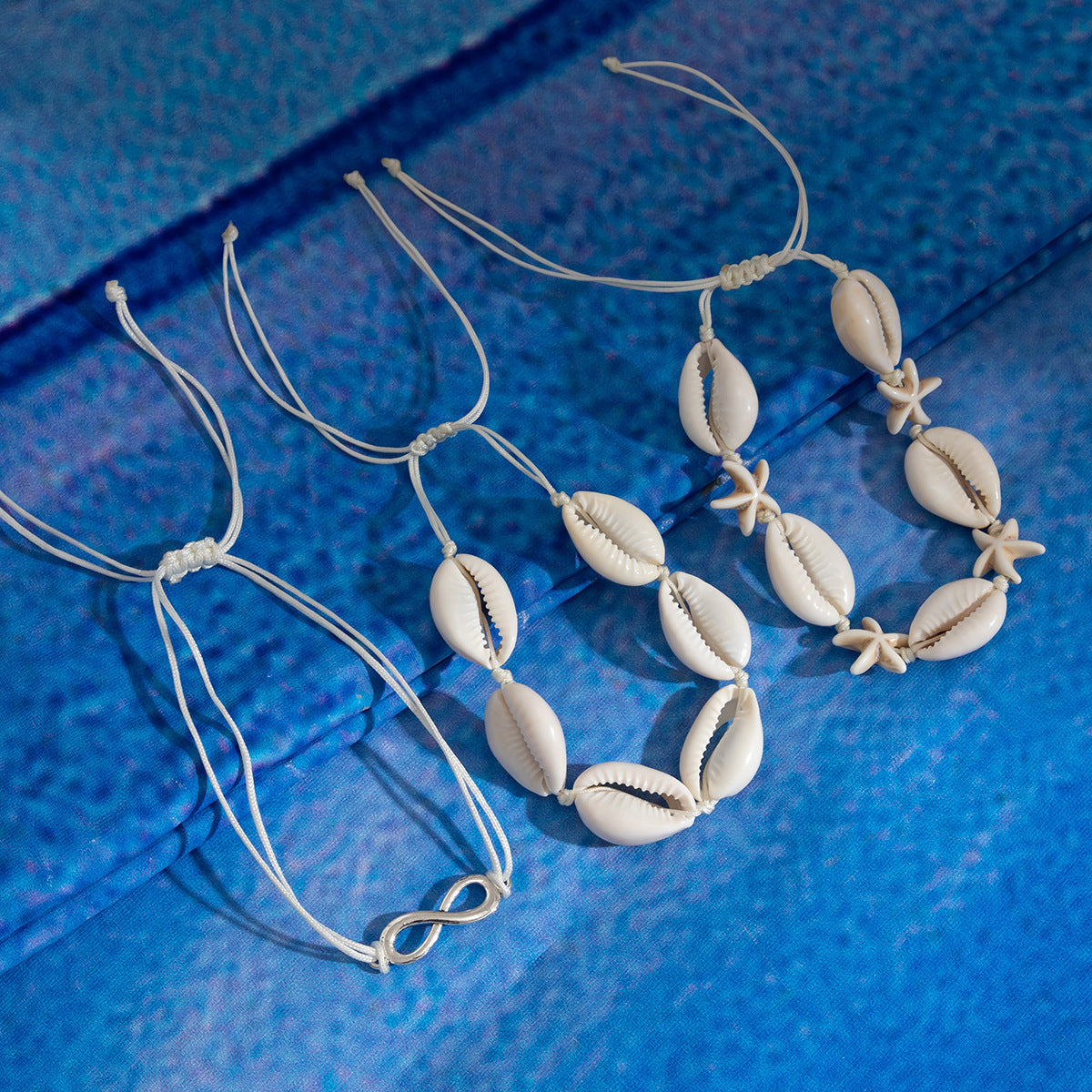 Wholesale Beach ocean style holiday shell anklets