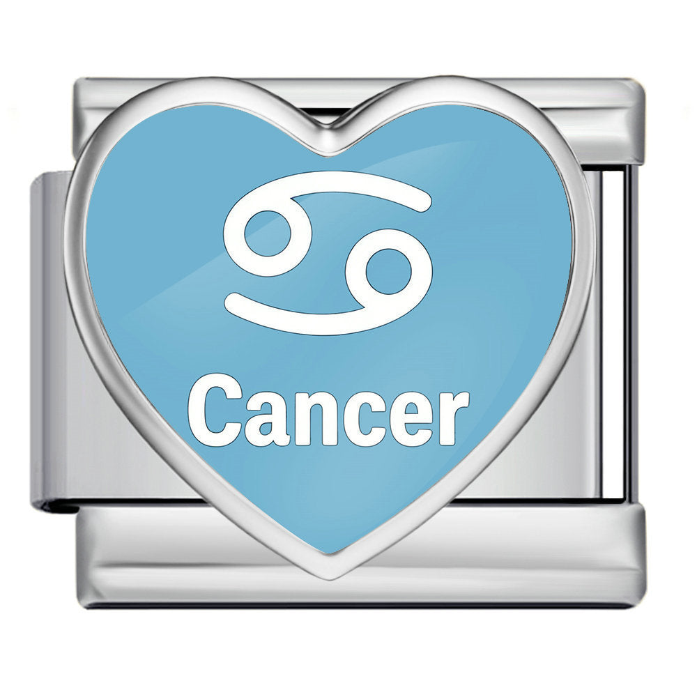 Wholesale Stainless Steel Heart 12 Zodiac Contion DIY Chain Links For Bracelet Watchband Jewelry Accessory