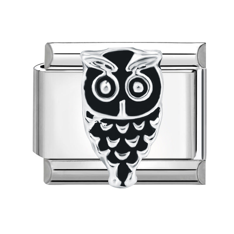 Wholesale Italian Charm Bracelet 9mm DIY Splicing Insect Series Stainless Steel Composable Bracelet