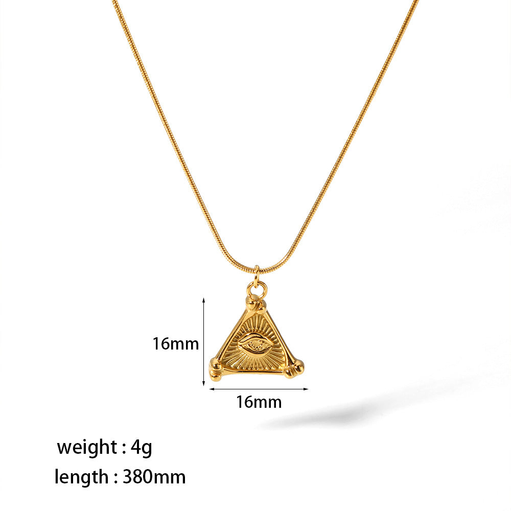 Wholesale Personality love necklace stainless steel Devil Eye