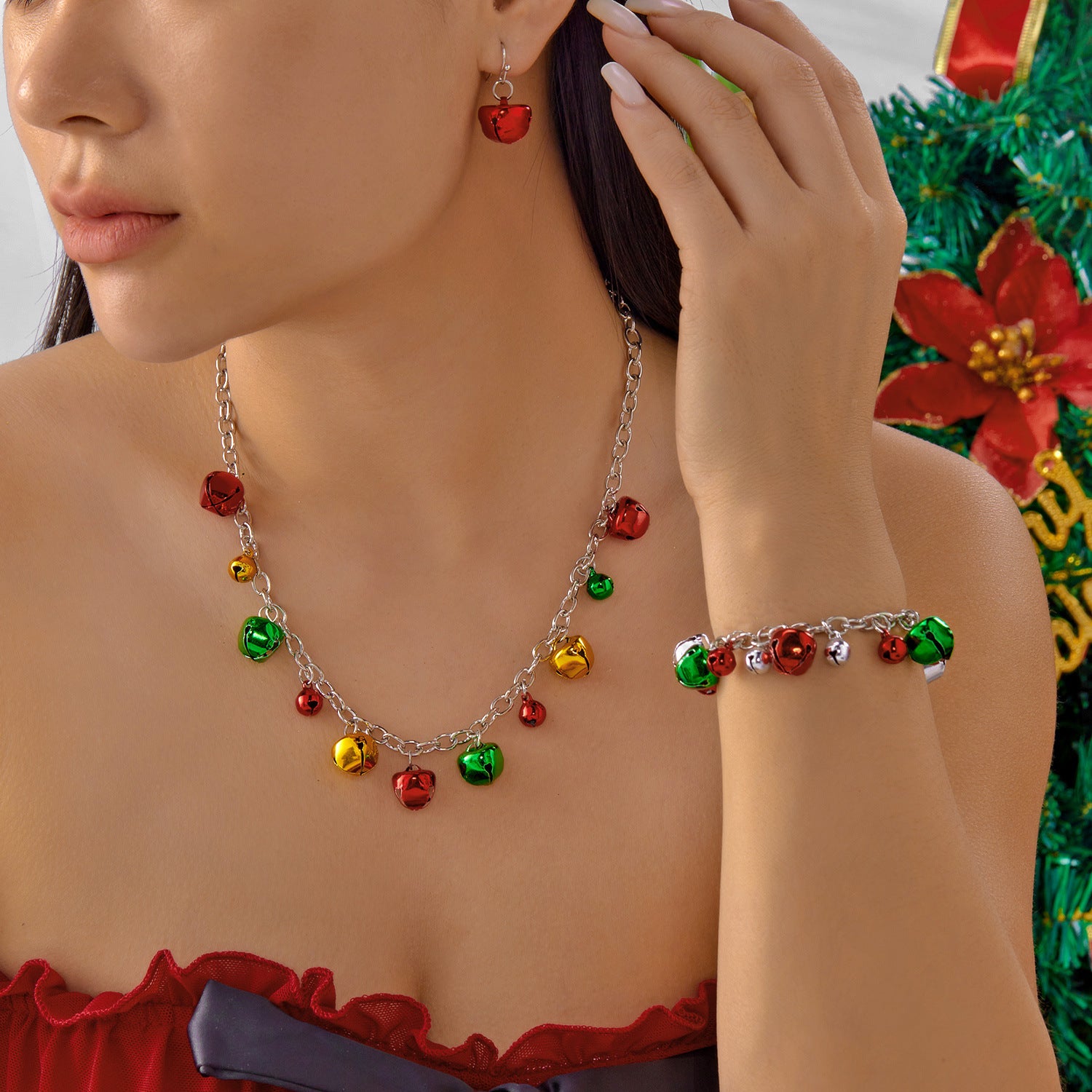 Wholesale Christmas bell bracelet