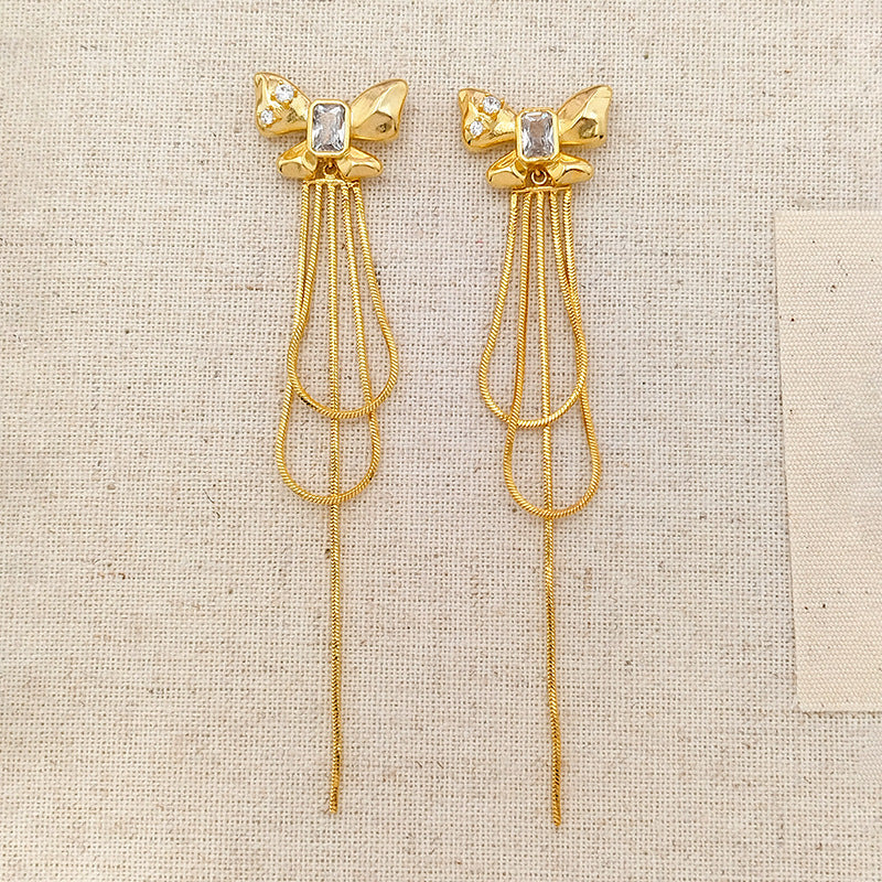 Wholesale  bow earrings long earrings