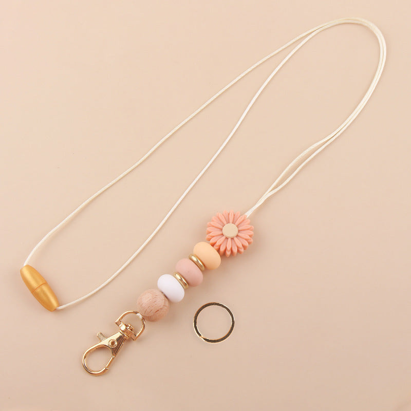 Wholesale Silicone Beaded  Keychain