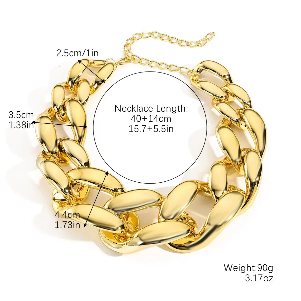 Wholesale  Acrylic Thick Chain Necklace