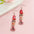 Wholesale Valentine's Day Red Ribbon Wooden Earrings