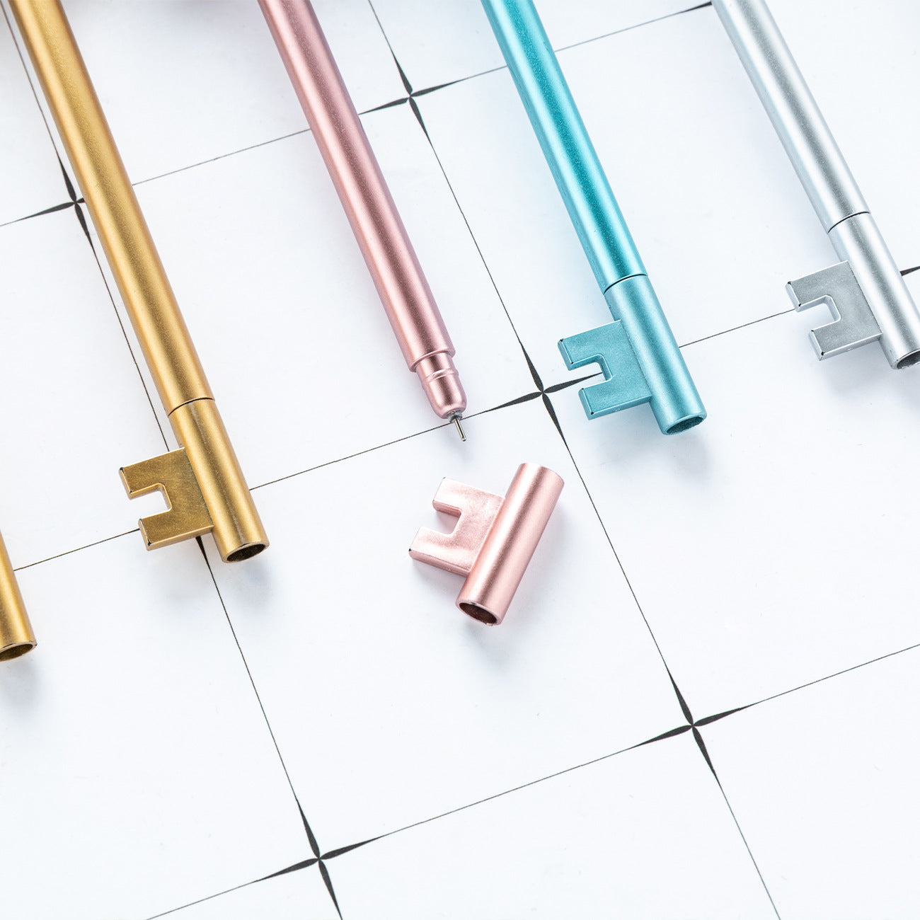 Wholesale stationery keychain cute cartoon retro ballpoint pen