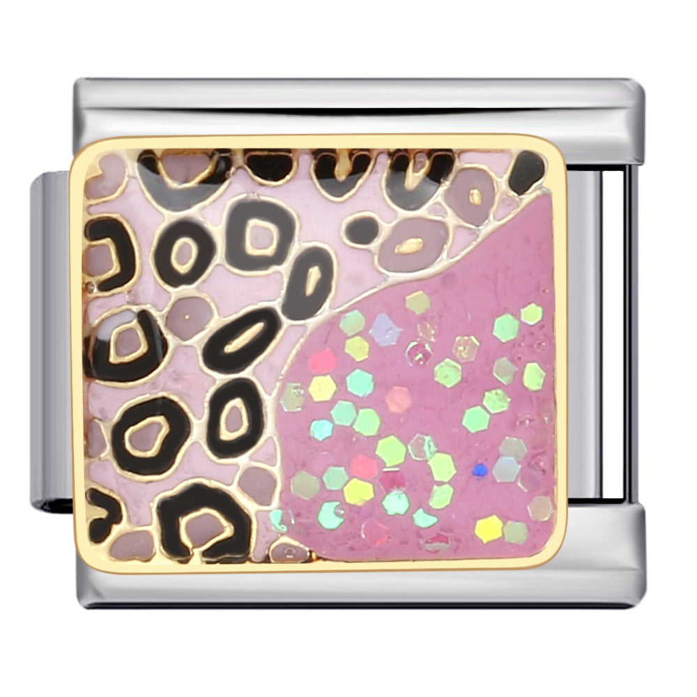 Wholesale 5pcs Italian Charm Bracelet 9mm DIY Splicing Cute Creative Stainless Steel Composable Bracelet