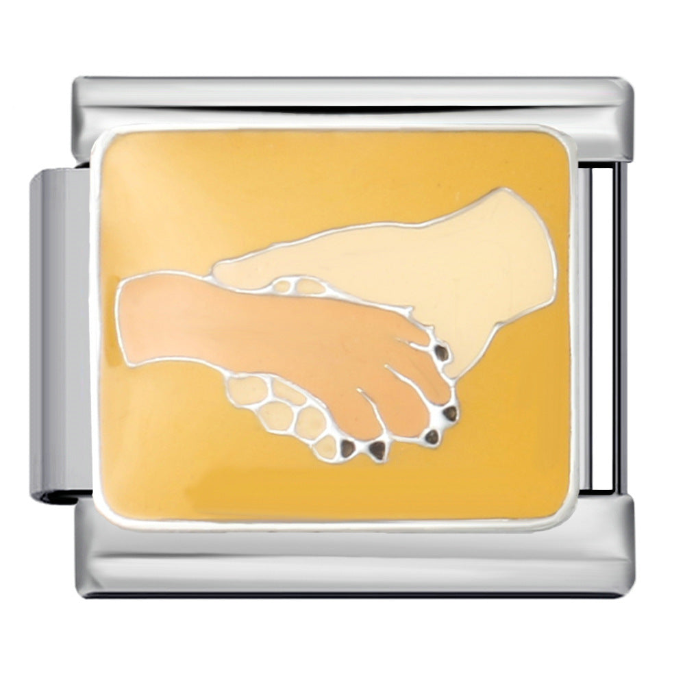 Bracelet de charme italien 5pcs 5pcs 9 mm BRACET DE CARTOONES ANIMALES CARTOONS ANIMAL