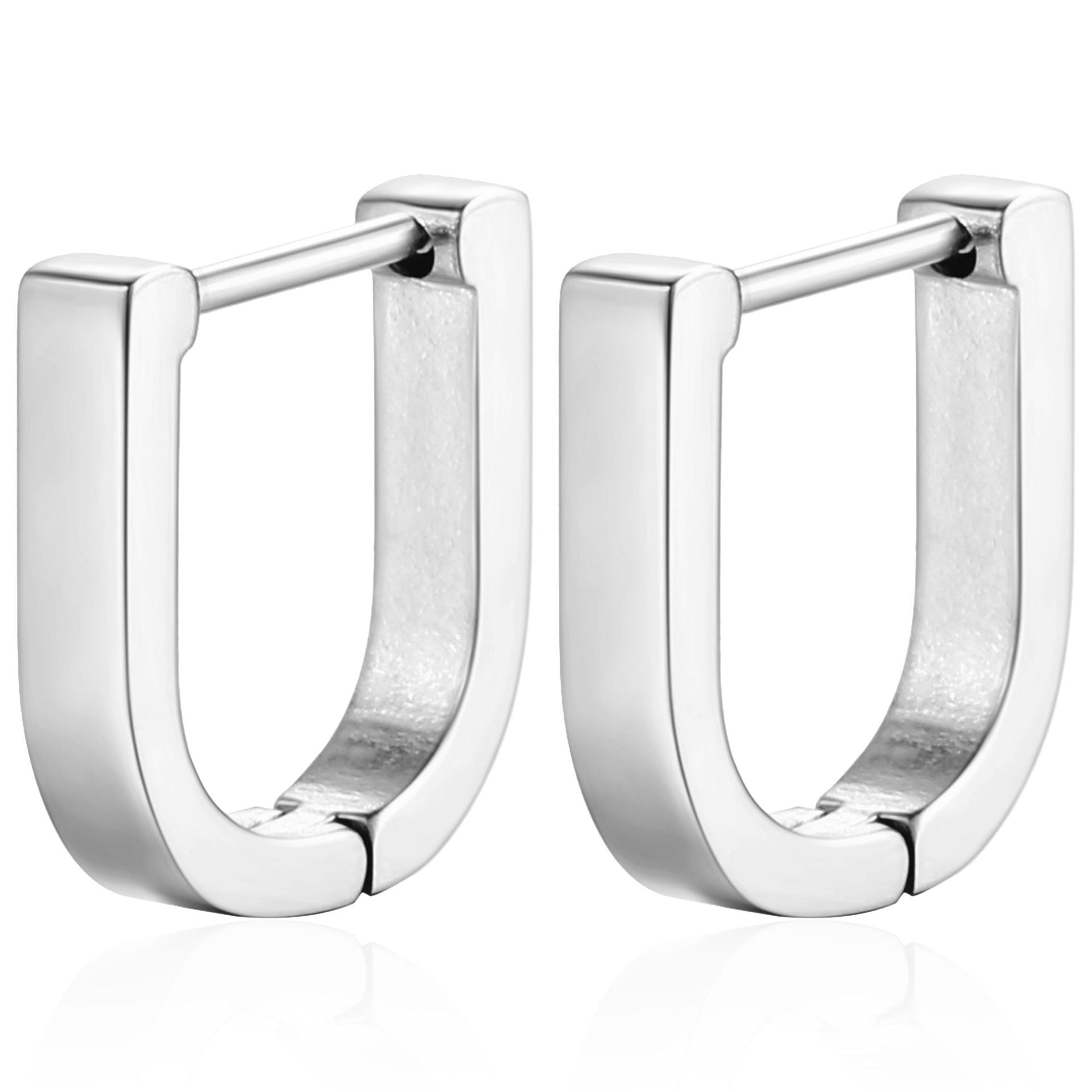 Wholesale Trendy Stainless Steel Geometric Ear Cuffs Unisex Electroplated Steel Tone Jewelry Accessory