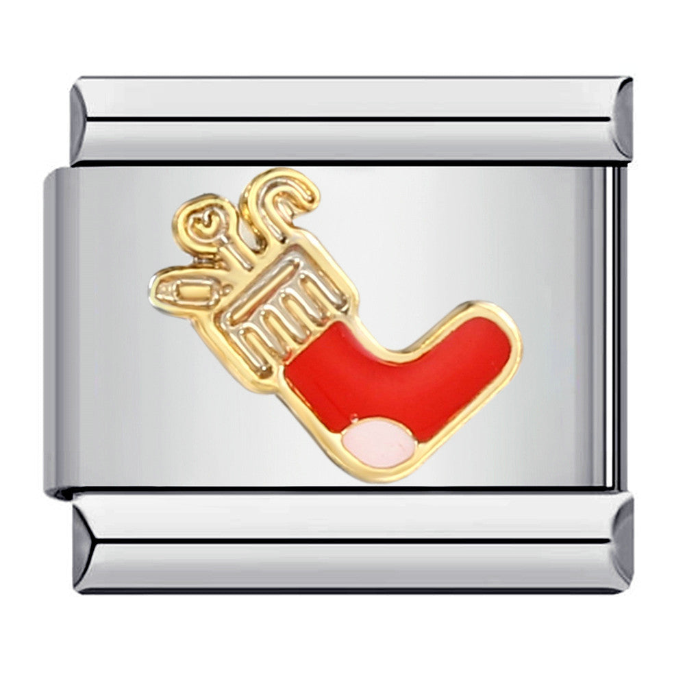 Wholesale Italian Charm Bracelet 9mm DIY Splicing Removable Christmas Party Stainless Steel Composable Bracelet