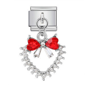 Wholesale 9mm Italian Charm Starter Bracelets DIY Bow Pendant Stainless Steel Composable Bracelet