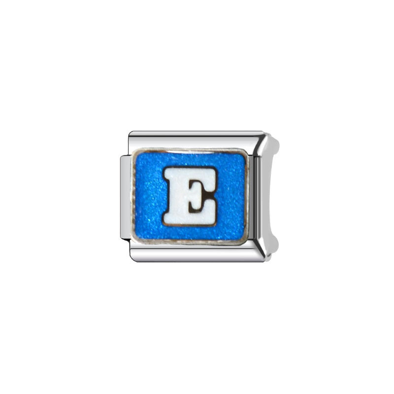 Wholesale Italian Charm Bracelet 9mm DIY Splicing Colorful 26-Letter Stainless Steel Composable Bracelet