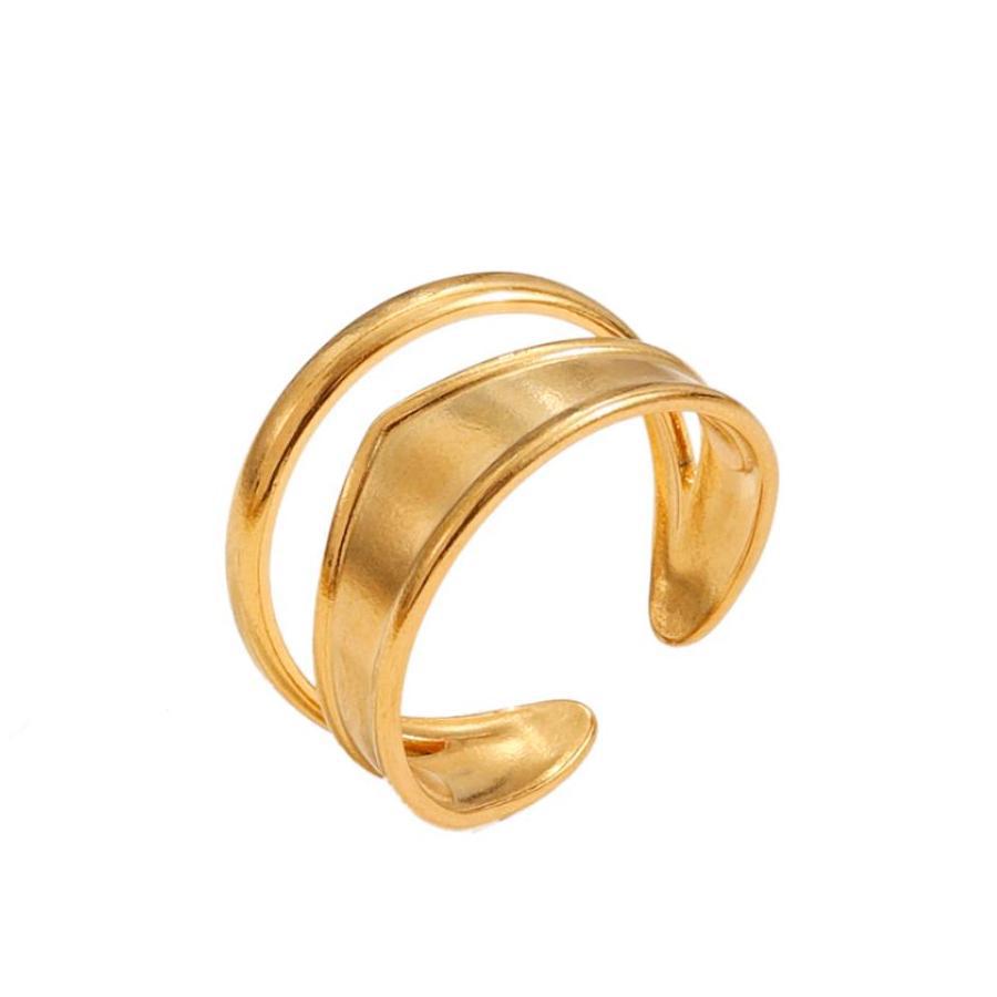 Wholesale Stainless Steel Ring 18k Gold Plated Rings ACC-RS-MuC001
