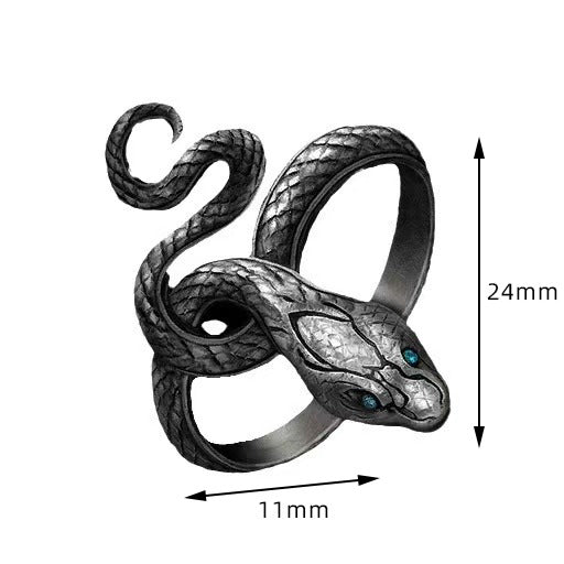 Wholesale Soul Ring Greedy Snake Personality Ring  Snake Opening Ring