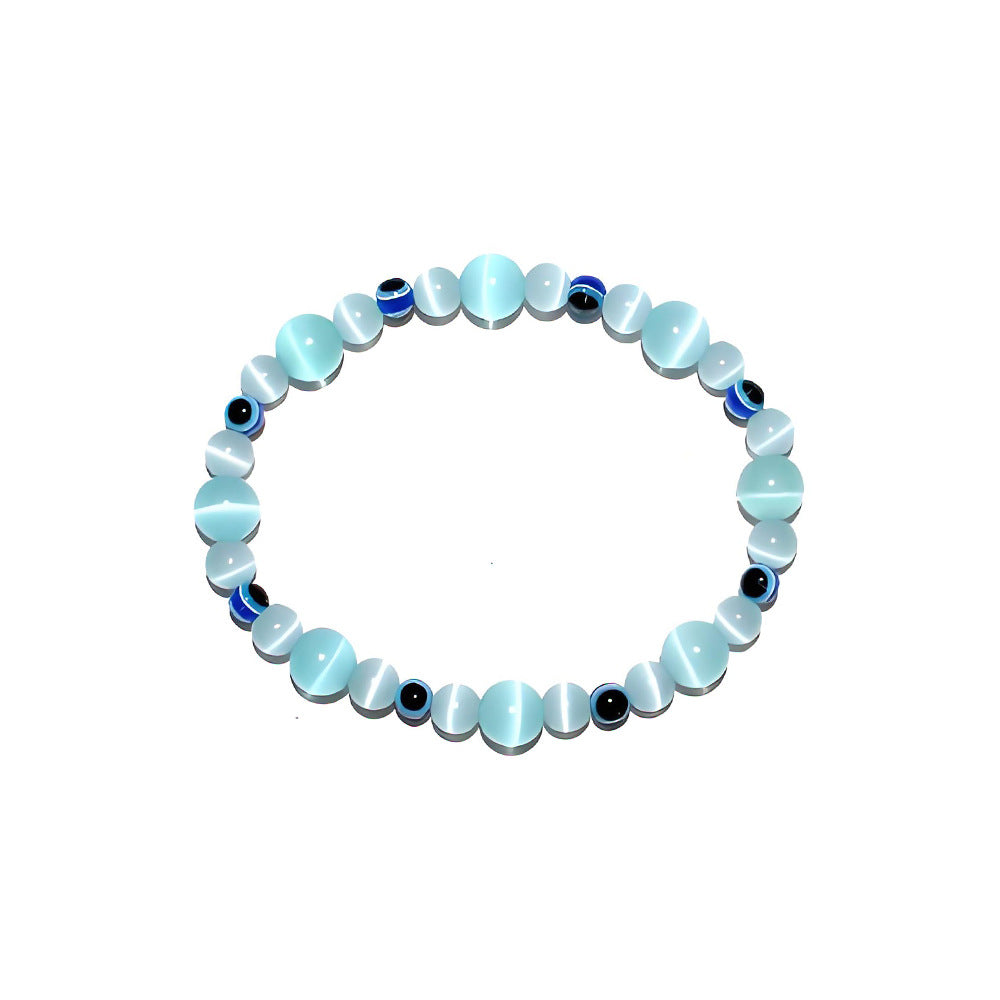 Wholesale Colorful Cat' s Eye Evil Eye Bracelet Fashion Jewelry Accessory Gift for Couples
