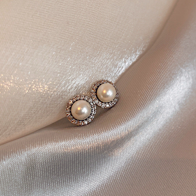 Wholesale Zircon Pearl Earrings Vintage Earrings ACC-ES-Huiih001