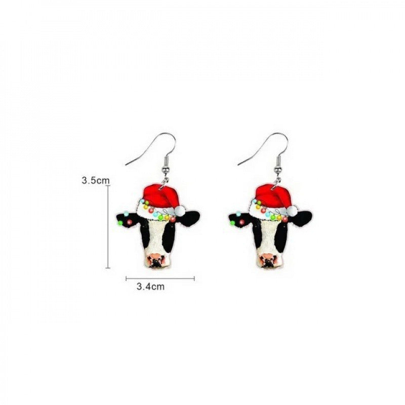 Wholesale Christmas  Acrylic Flat  Earrings