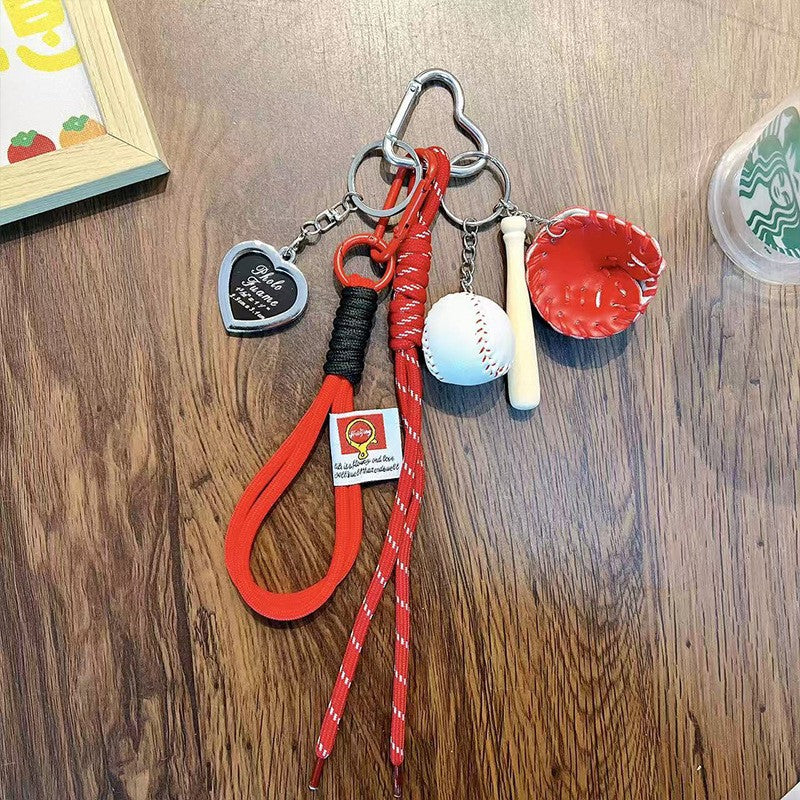 Wholesale Acrylic Tennis Tassel Keychain - Trendy Car Key Accessory for Everyday Use