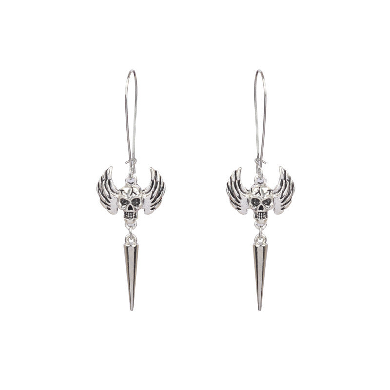 Wholesale  Skull  Web Earrings Dark Wind Style Alloy Jewelry Accessory Gift
