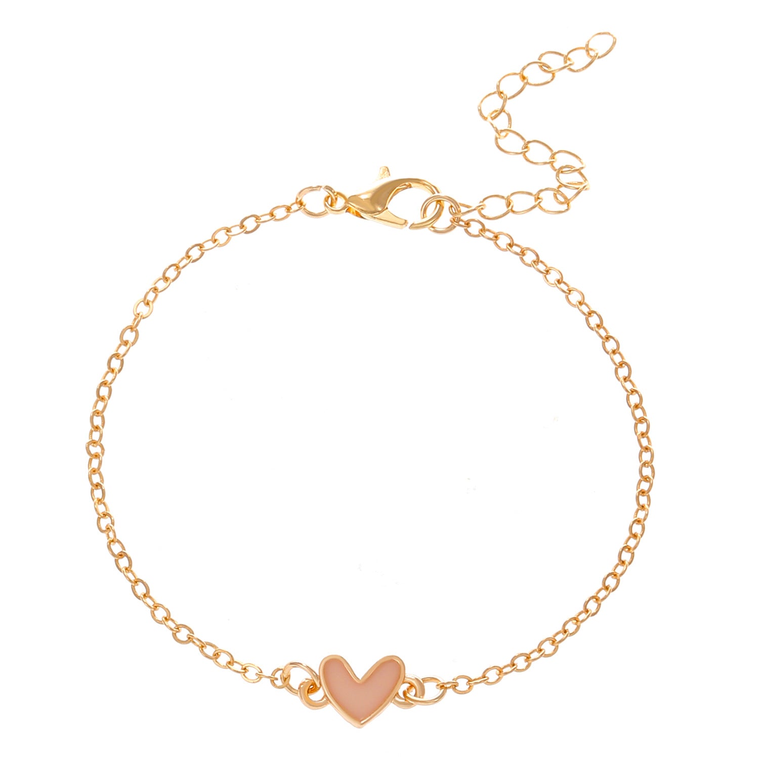 Wholesale Love Necklace  Oil Dropping Small  Heart Necklaces Bracelet  Jewelry