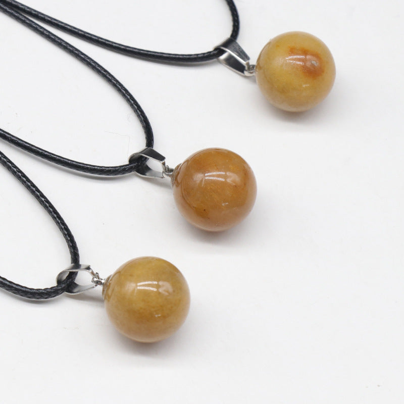 Wholesale 16mm Natural Stone Necklace Pendant ACC-PT-KeSuo001