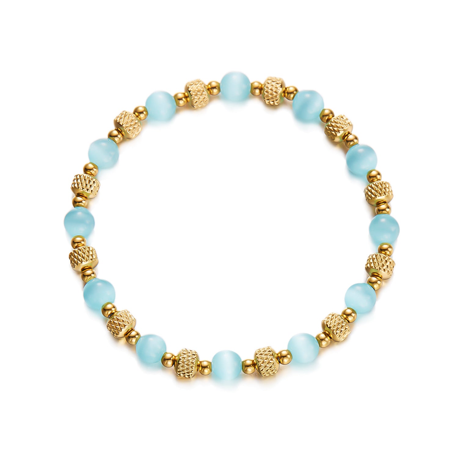 Wholesale stainless steel cat's eye bracelet