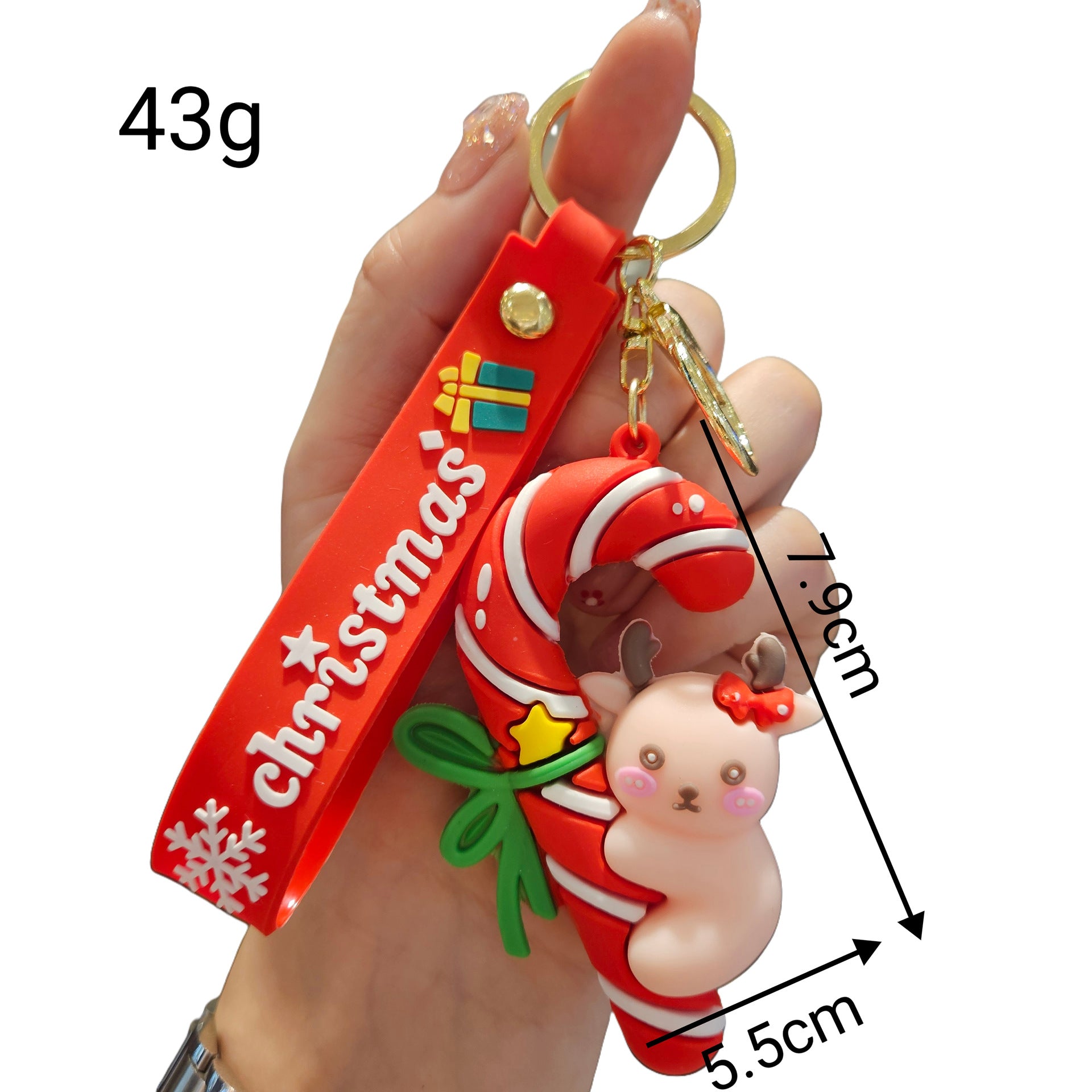 Wholesale 2PCS Cute PVC Cartoon  Keychain