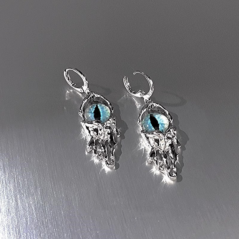 Wholesale devil eye blue eye octopus tail earrings