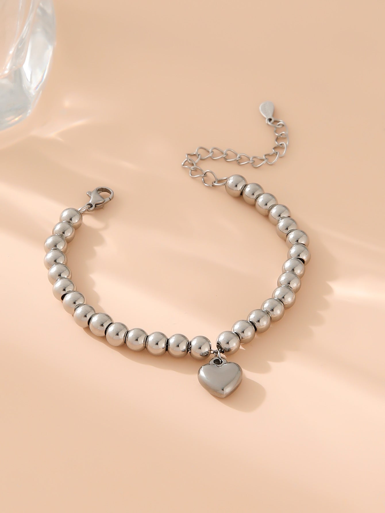 Bracelet en gros en acier inoxydable Bracelet perlé en or