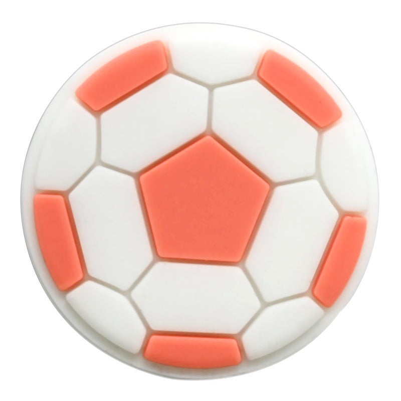 Wholesale Random 100pcs football series  PVC Soft Rubber Shoe Buckle Decoration