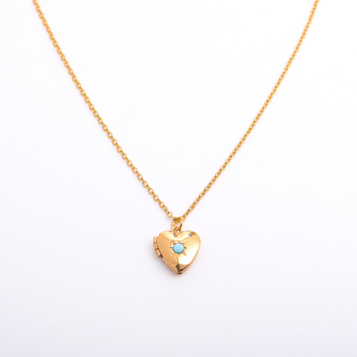 Wholesale December Birthstone December Birthstone Heart Shape Necklace Mother's Day ACC-NE-Jipei015