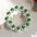 Wholesale St Patrick's Day White background wooden beads bracelet