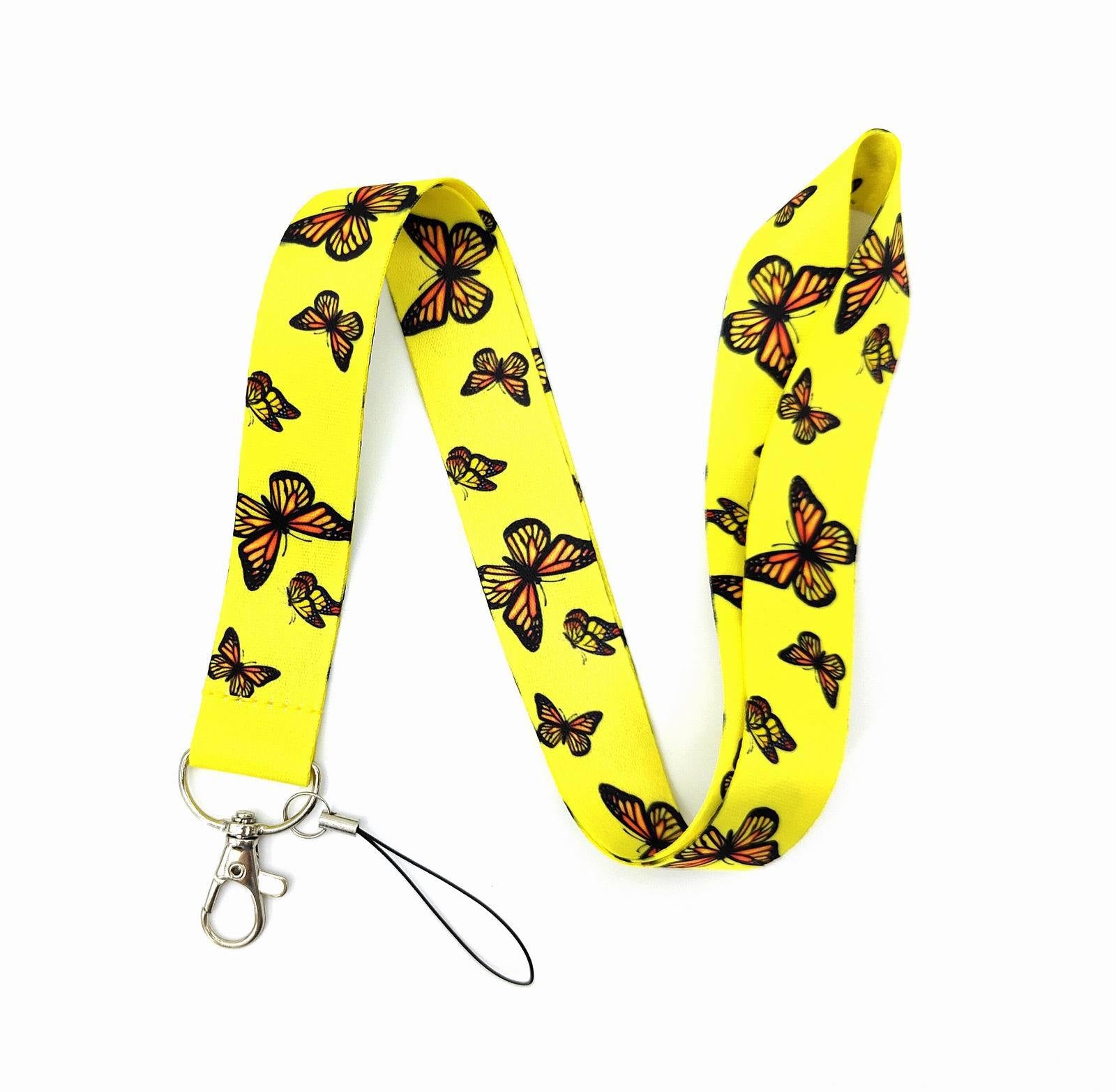 Wholesale 10pcs Colorful Butterfly Anime Lanyard Keychain ACC-KC-Zhans008