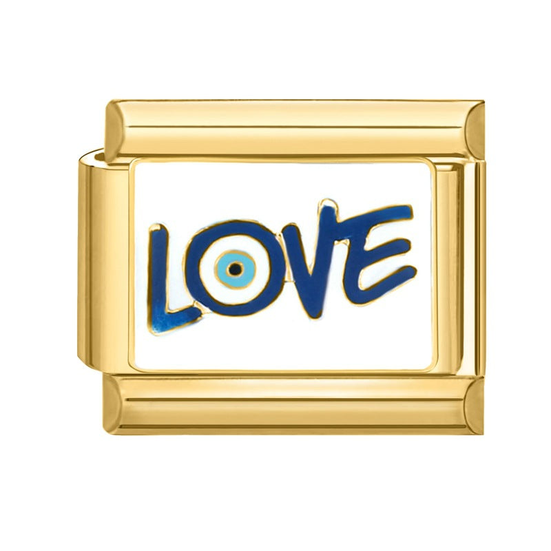 Pulsera de encanto italiano al por mayor de 9 mm empalmado lindo colgante creativo colgante de acero inoxidable brazalete compuesto por acero inoxidable