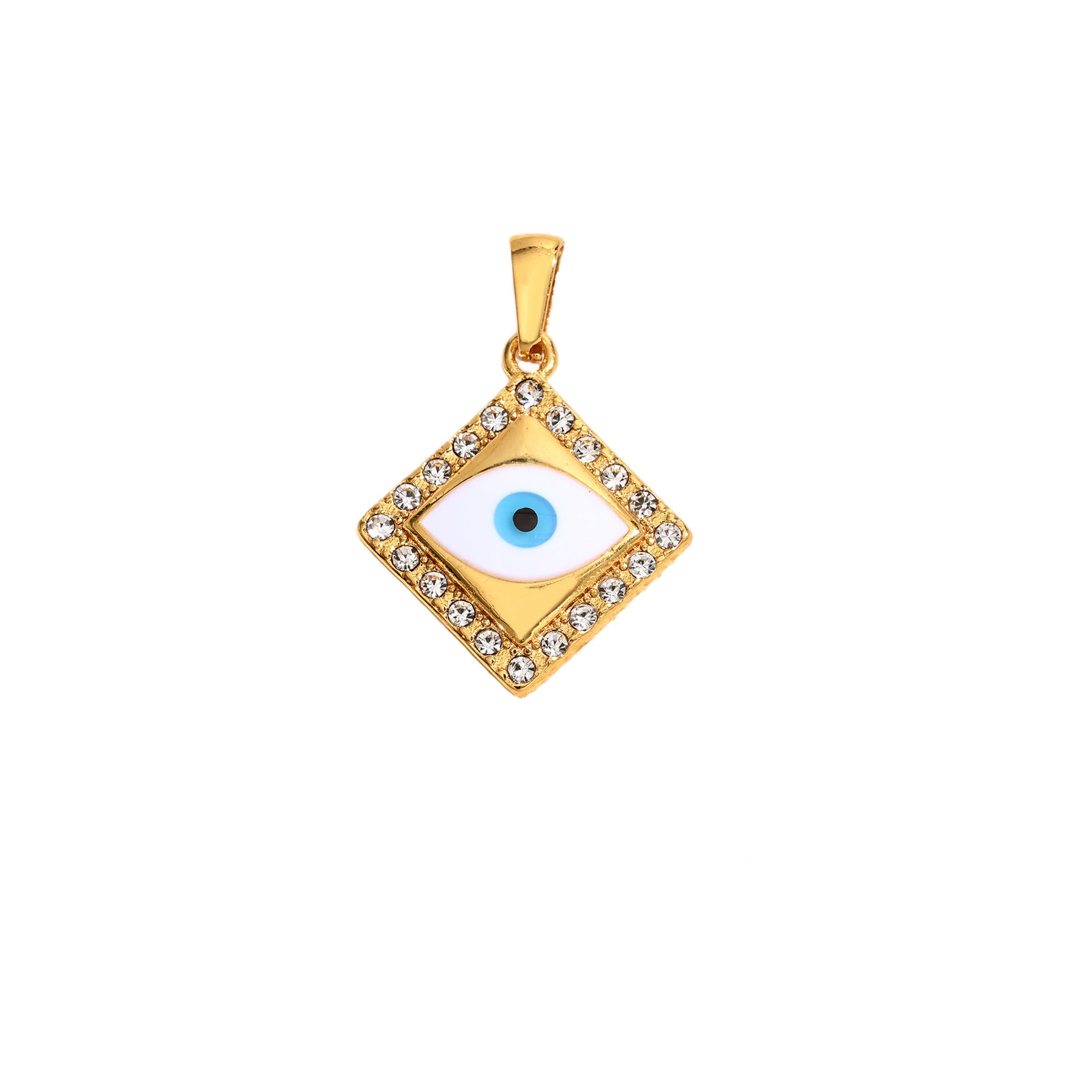 Wholesale Stainless steel vintage devil' s eye necklace pendant