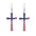 Wholesale  Independence Day Earrings Cross Earrings Oil Drops US Star Flag Pendant Necklaces