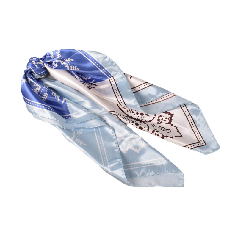 Wholesale color matching small cashew silk 90 sade printing scarf