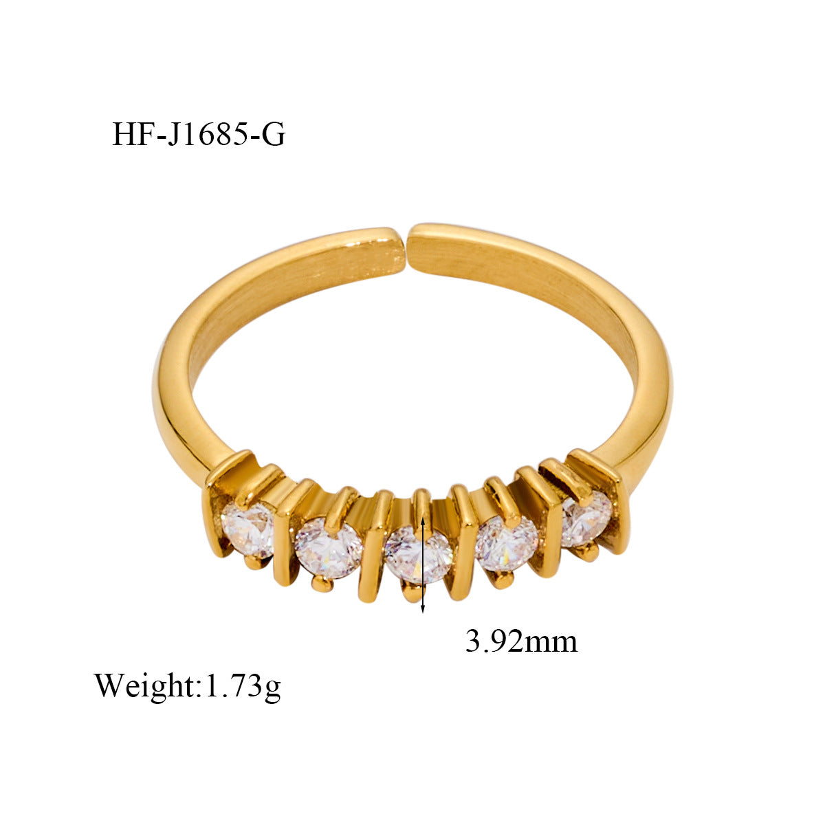 Wholesale Stylish Open Ring Titanium Steel Fashion Accessory for Everyday Wear